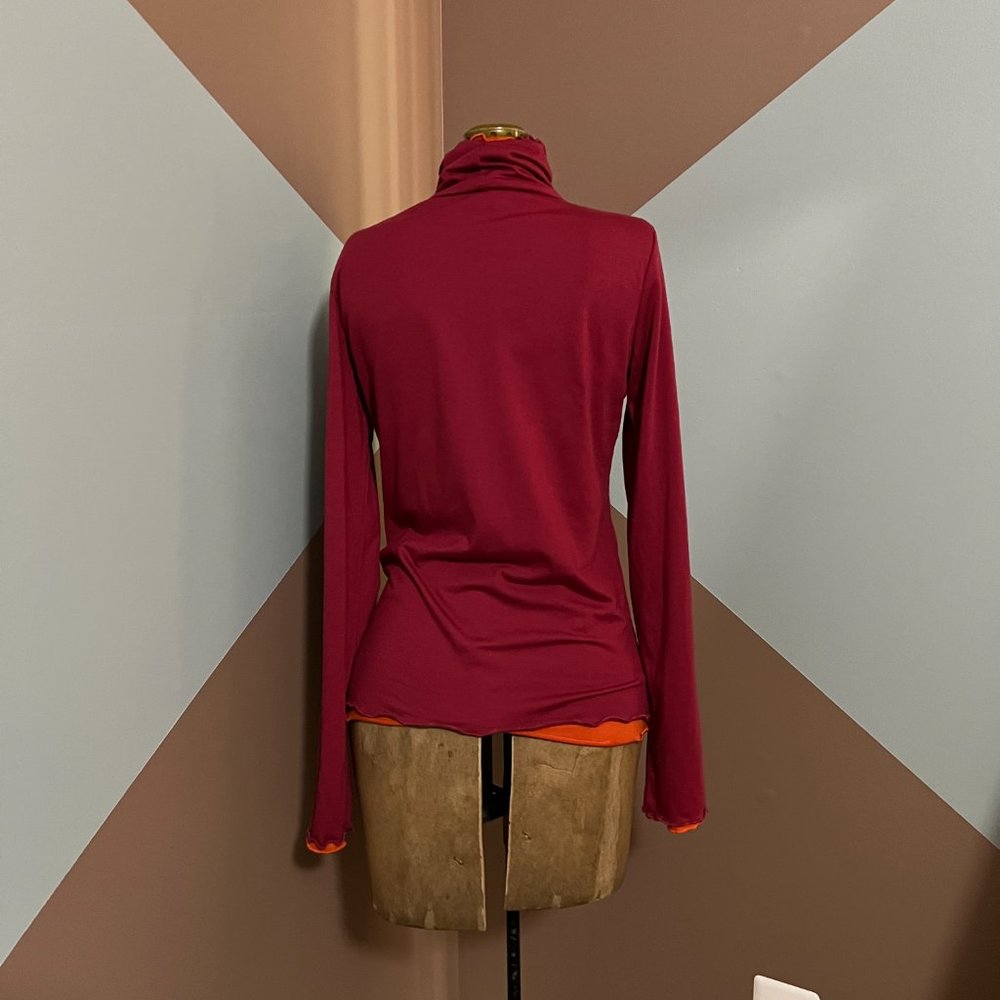 Athleta Double Layer Lettuce Edge Turtleneck - image 4